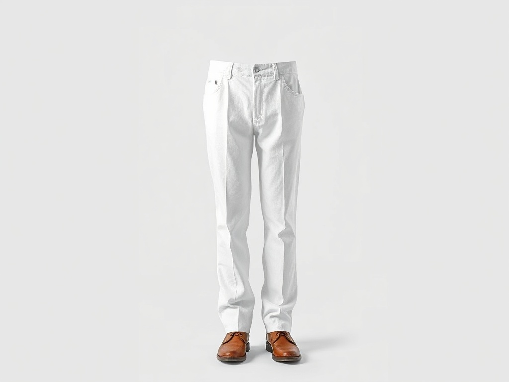Crisp Linen Slim Trousers