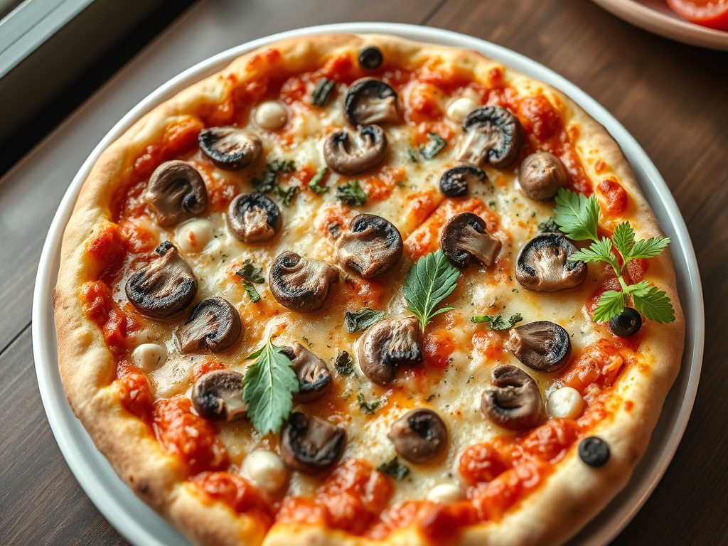Mushroom Pizza