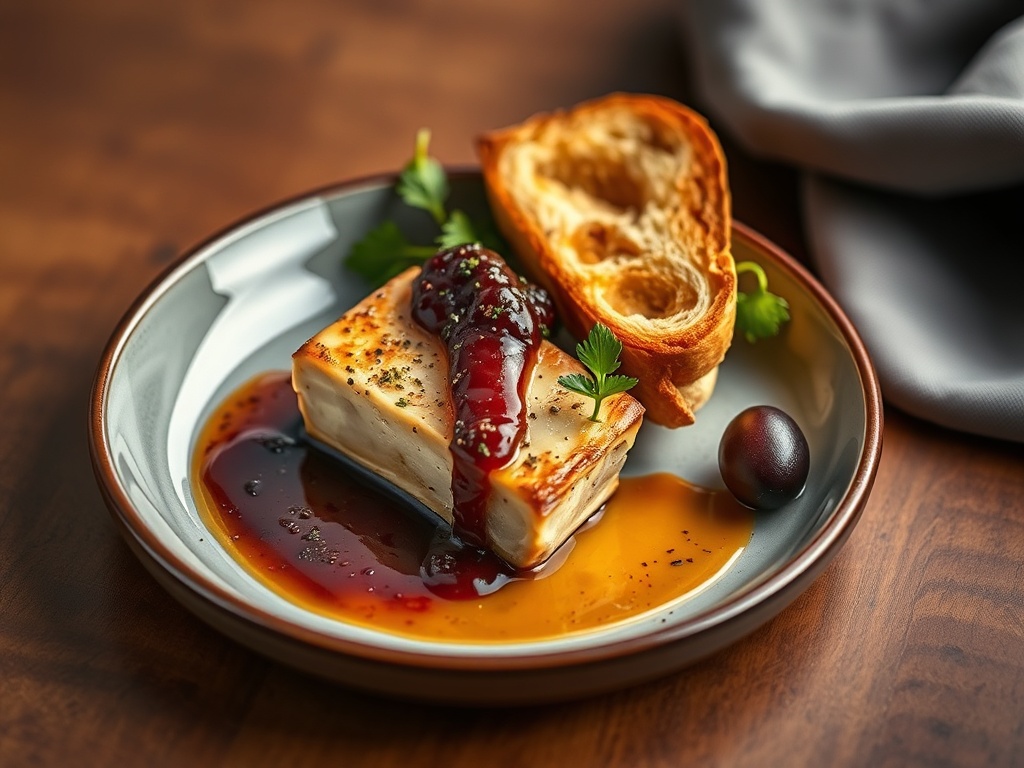 Pan-Seared Foie Gras with Fig Compote and Toasted Brioche