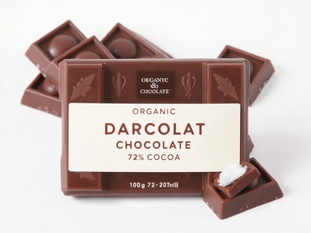 Organic Dark Chocolate with Sea Salt 72% Cocoa