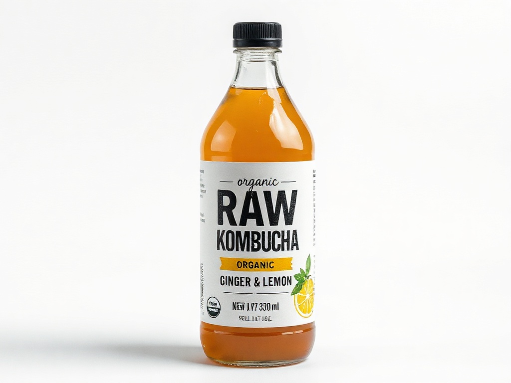 Organic Raw Kombucha - Ginger & Lemon